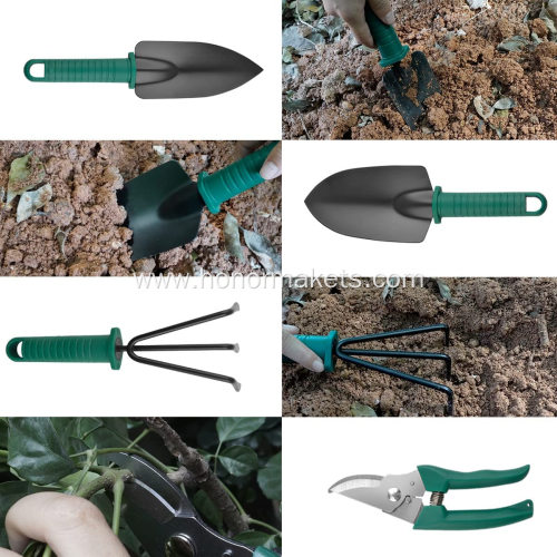 Customized Portable Garden Work Tools Set Gardening Tools for Home useful green Garden Tool Set With Carrying Case